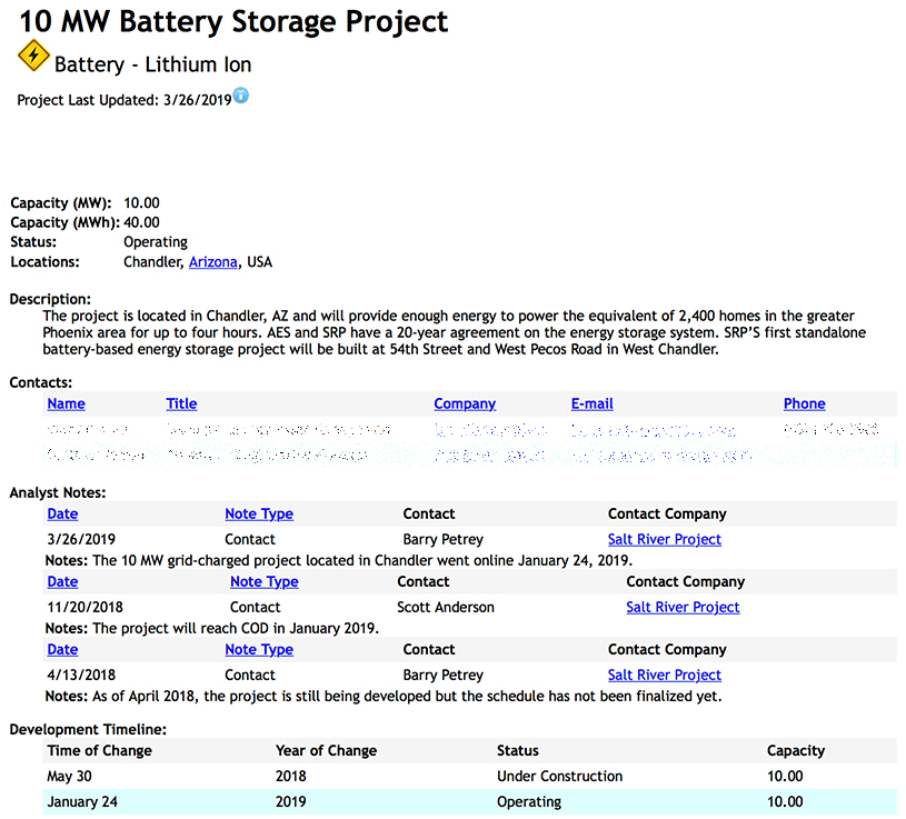 10MW Battery Storage Project - Energy Acuity Energy Storage Platform